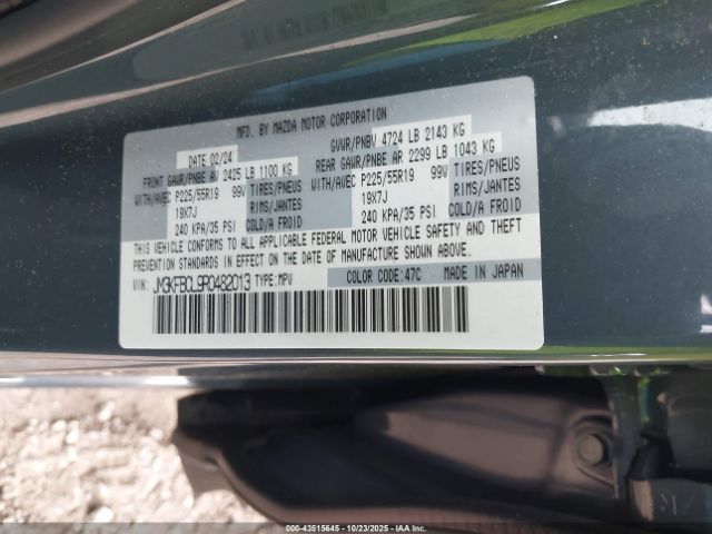 2024 MAZDA CX-5 JM3KFBCL9R0482013 Photo 8