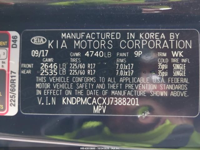 2018 KIA SPORTAGE KNDPMCACXJ7388201 Photo 8