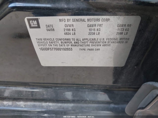 2008 CADILLAC CTS 1G6DF577680192653 Photo 8