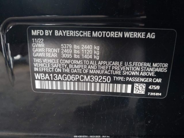 2023 BMW 530E WBA13AG06PCM39250 Photo 8
