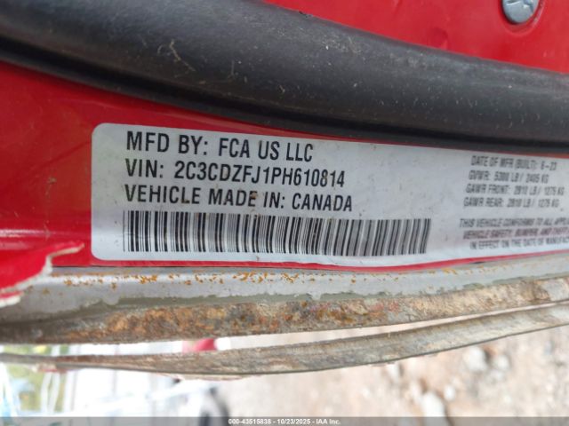 2023 DODGE CHALLENGER 2C3CDZFJ1PH610814 Photo 8