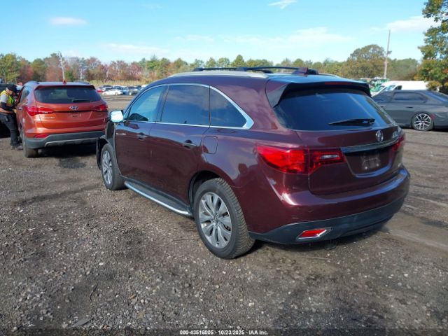 2014 ACURA MDX 5FRYD4H63EB002968 Photo 2
