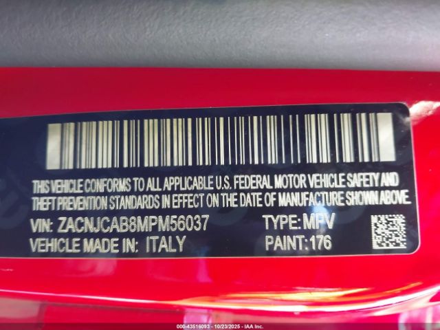 2021 JEEP RENEGADE ZACNJCAB8MPM56037 Photo 8