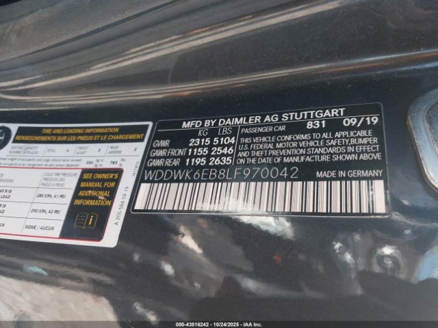 2020 MERCEDES-BENZ AMG C 43 WDDWK6EB8LF970042 Photo 8