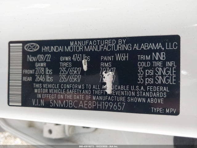 2023 HYUNDAI TUCSON 5NMJBCAE8PH199657 Photo 8