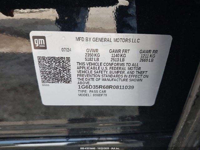 2024 CADILLAC CT5-V 1G6D35R68R0811039 Photo 8