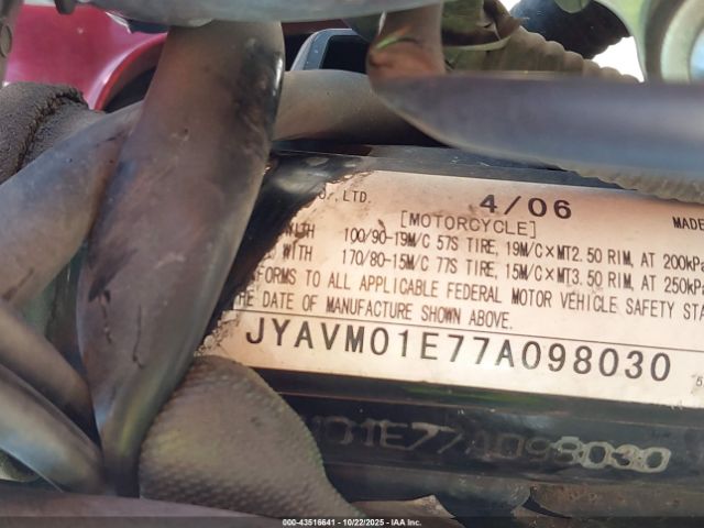 2007 YAMAHA XVS650 JYAVM01E77A098030 Photo 9