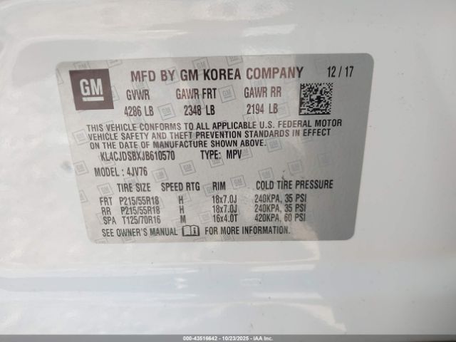 2018 BUICK ENCORE KL4CJDSBXJB610570 Photo 8