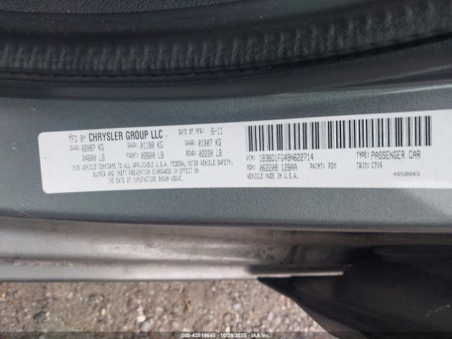 2011 DODGE AVENGER 1B3BD1FG4BN622714 Photo 8