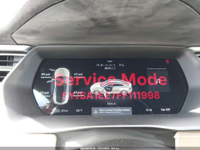 2015 TESLA MODEL S 5YJSA1E27FF111998 Photo 6