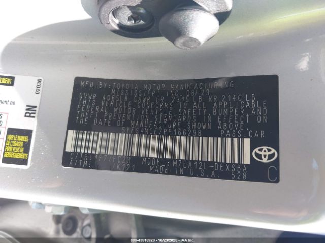 2023 TOYOTA COROLLA 5YFS4MCE7PP166298 Photo 8