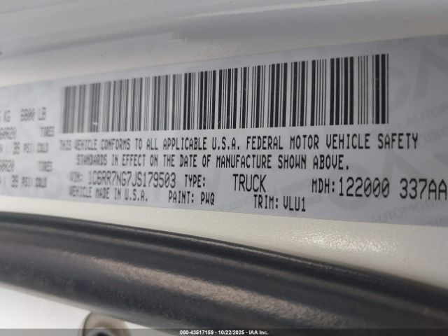 2018 RAM 1500 1C6RR7NG7JS179503 Photo 8