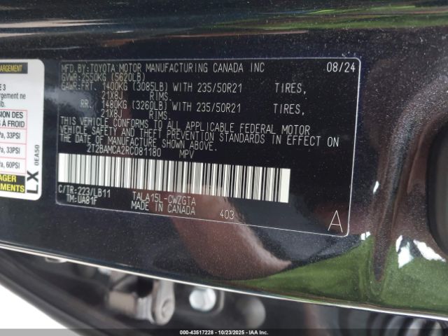 2024 LEXUS RX 350 2T2BAMCA2RC081180 Photo 8