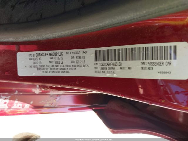 2015 CHRYSLER 200 1C3CCCAB0FN635158 Photo 8