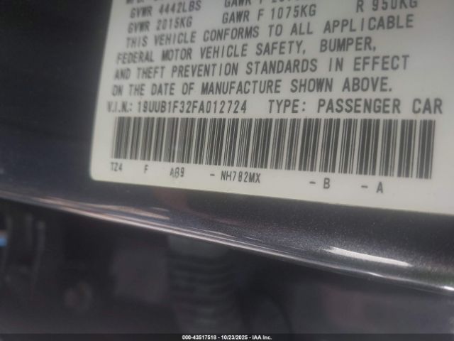 2015 ACURA TLX 19UUB1F32FA012724 Photo 8