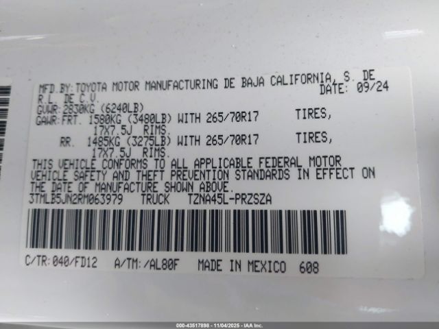 2024 TOYOTA TACOMA 3TMLB5JN2RM063979 Photo 8