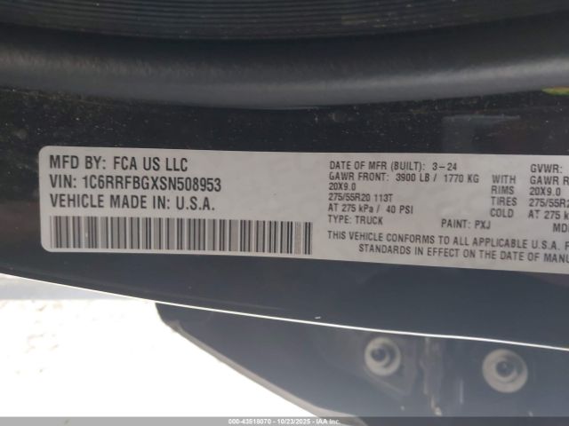 2025 RAM 1500 1C6RRFBGXSN508953 Photo 8