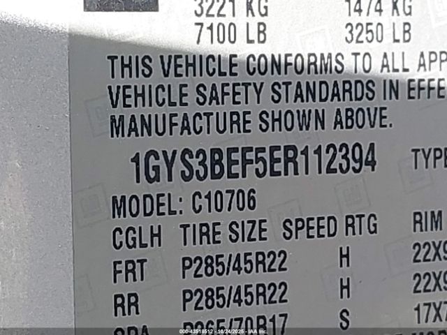 2014 CADILLAC ESCALADE 1GYS3BEF5ER112394 Photo 8