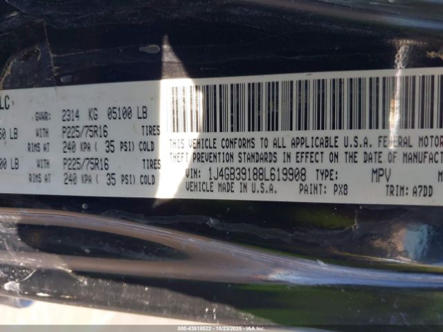 2008 JEEP WRANGLER 1J4GB39188L619908 Photo 8