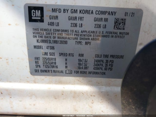 2021 BUICK ENCORE GX KL4MMESL1MB139200 Photo 8