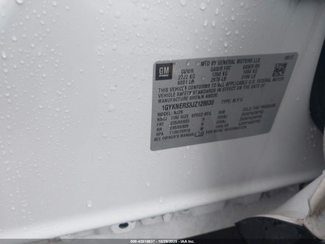 2018 CADILLAC XT5 1GYKNERS3JZ128638 Photo 8