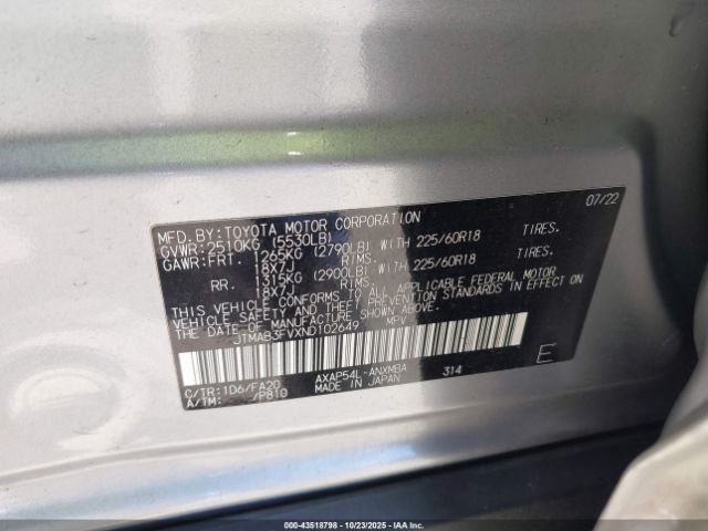 2022 TOYOTA RAV4 PRIME JTMAB3FVXND102649 Photo 8