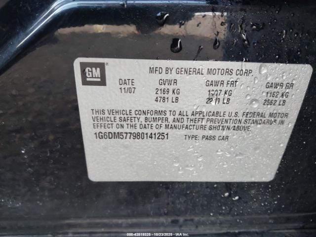 2008 CADILLAC CTS 1G6DM577980141251 Photo 8