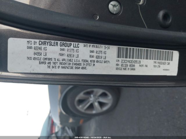 2014 DODGE CHALLENGER 2C3CDYAG3EH295128 Photo 8