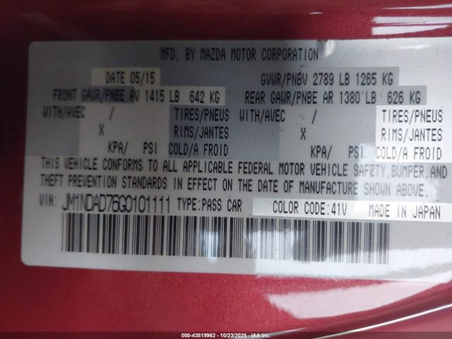 2016 MAZDA MX-5 MIATA JM1NDAD76G0101111 Photo 8