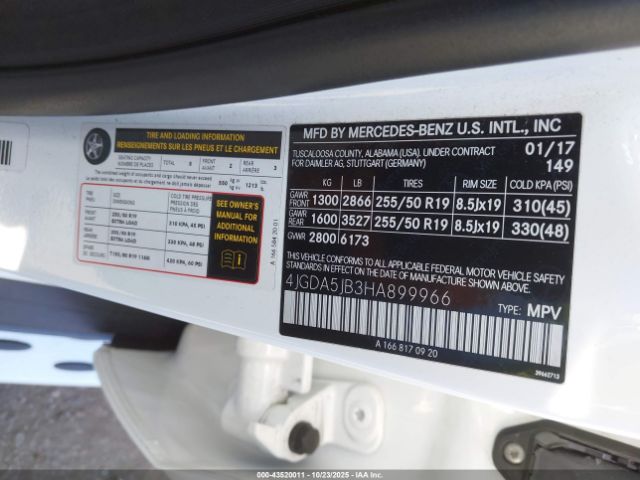 2017 MERCEDES-BENZ GLE 350 4JGDA5JB3HA899966 Photo 8