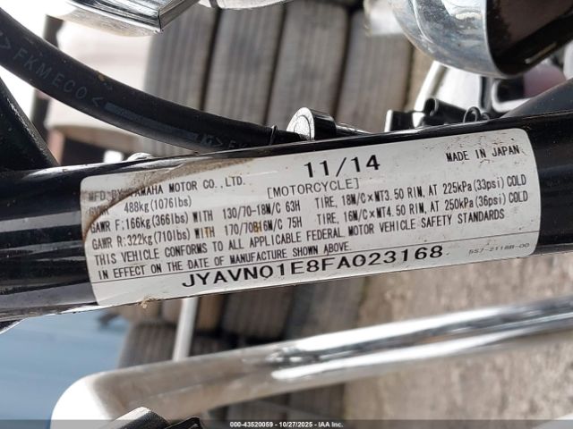 2015 YAMAHA XVS950 JYAVN01E8FA023168 Photo 9