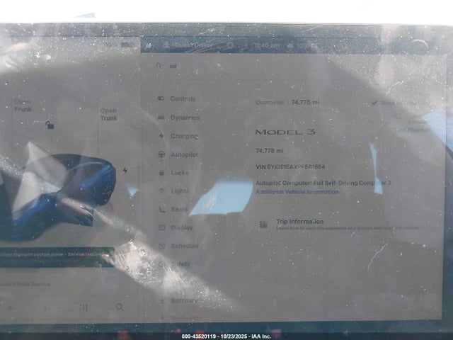 2023 TESLA MODEL 3 5YJ3E1EAXPF581654 Photo 6