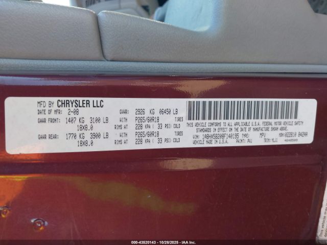 2008 CHRYSLER ASPEN 1A8HX58208F140195 Photo 8