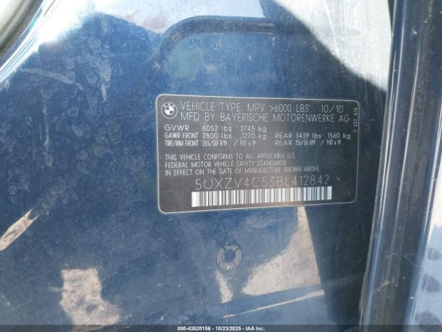 2011 BMW X5 5UXZV4C53BL412842 Photo 8