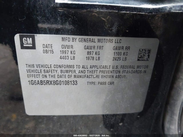 2016 CADILLAC ATS 1G6AB5RX8G0108133 Photo 8