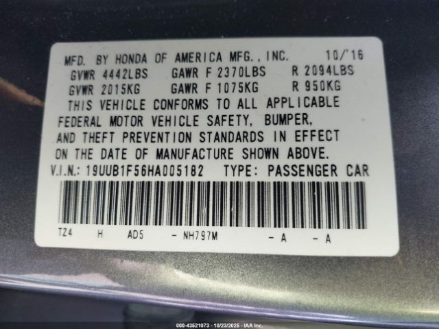 2017 ACURA TLX 19UUB1F56HA005182 Photo 8