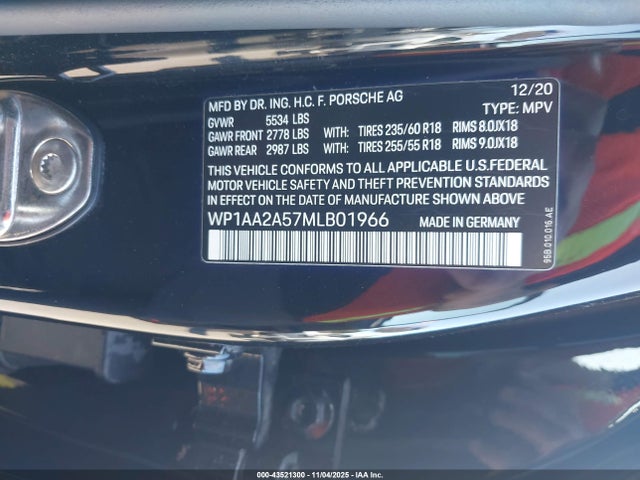 2021 PORSCHE MACAN WP1AA2A57MLB01966 Photo 8