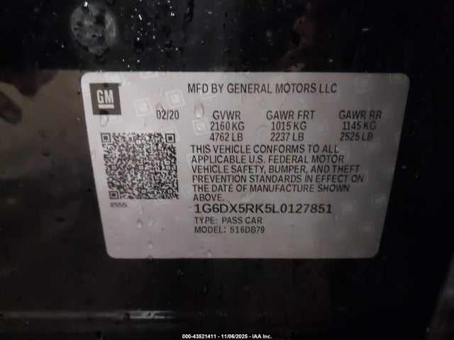 2020 CADILLAC CT5 1G6DX5RK5L0127851 Photo 8