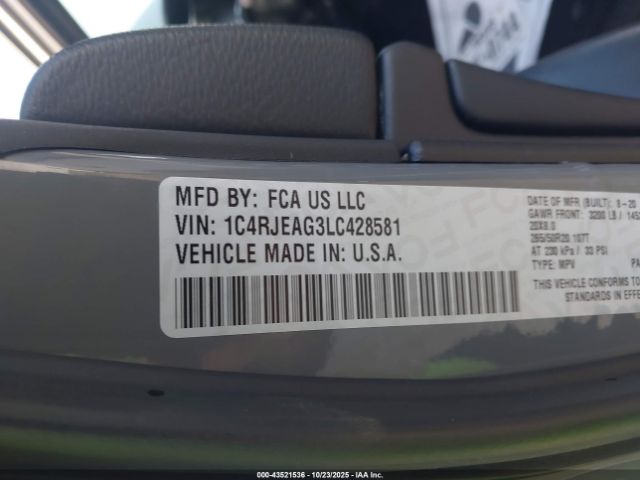 2020 JEEP GRAND CHEROKEE 1C4RJEAG3LC428581 Photo 8