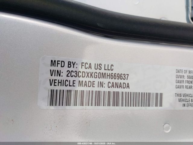 2021 DODGE CHARGER 2C3CDXKG0MH669637 Photo 8