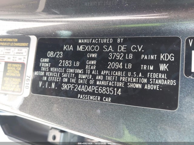 2023 KIA FORTE 3KPF24AD4PE683514 Photo 8