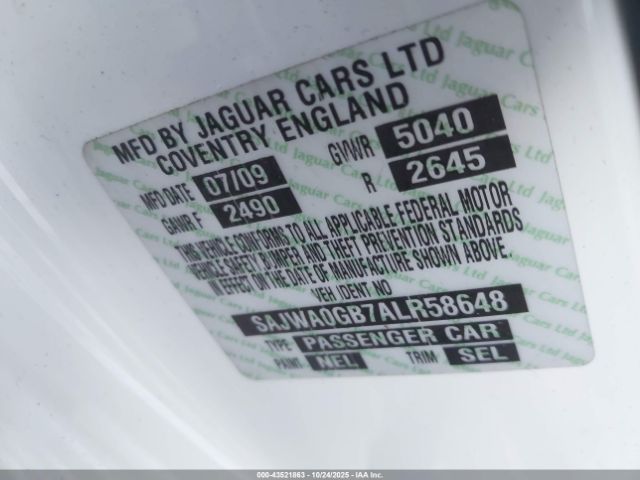 2010 JAGUAR XF SAJWA0GB7ALR58648 Photo 8