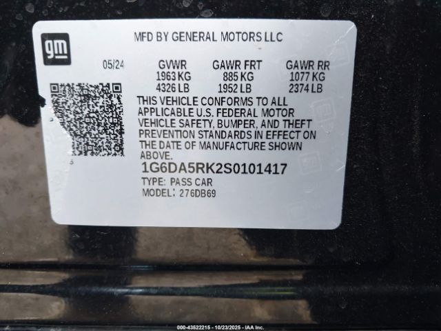 2025 CADILLAC CT4 1G6DA5RK2S0101417 Photo 8