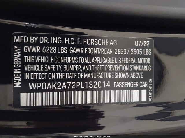 2023 PORSCHE PANAMERA E-HYBRID WP0AK2A72PL132014 Photo 8