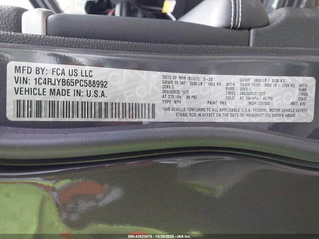 2023 JEEP GRAND CHEROKEE 4XE 1C4RJYB65PC588992 Photo 8