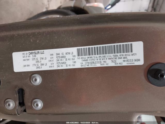 2008 DODGE RAM 1500 1D7HA18298J219126 Photo 8