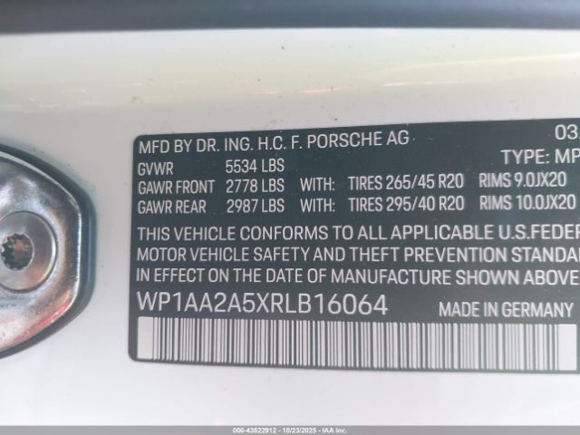 2024 PORSCHE MACAN WP1AA2A5XRLB16064 Photo 8