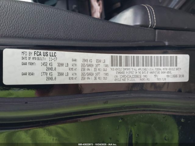 2018 DODGE DURANGO 1C4RDHEG4JC228616 Photo 8