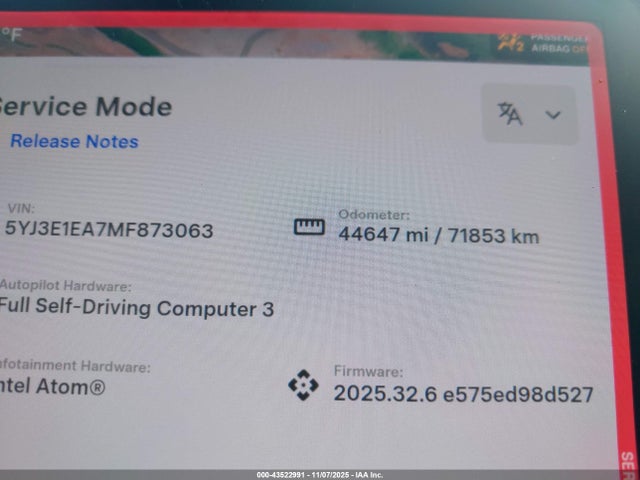 5YJ3E1EA7MF873063 Tesla Model 3 Standard Range Plus Rear-wheel Drive