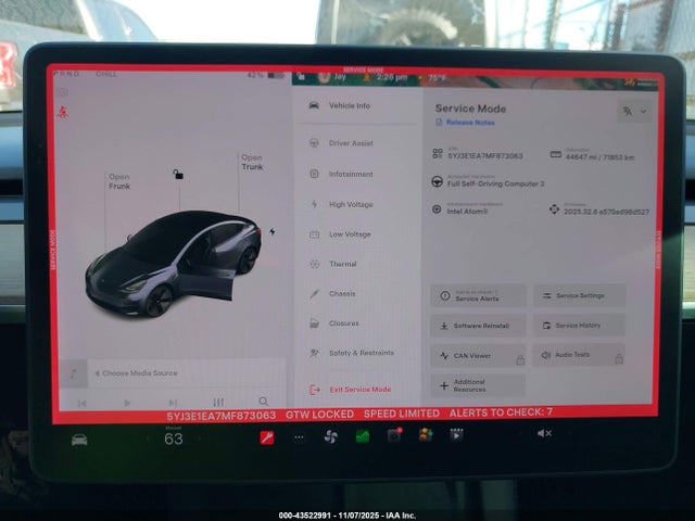 5YJ3E1EA7MF873063 Tesla Model 3 Standard Range Plus Rear-wheel Drive